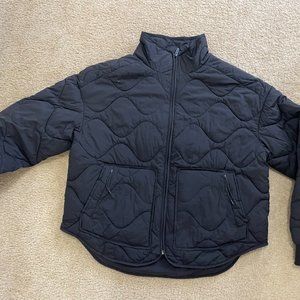 Black Medium Puff Jacket